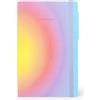 Legami - Taccuino a Righe 6 mm My Notebook, Aura, Special Edition, Large, in Carta FSC Certificata, 192 Pagine, Copertina morbida, Chiusura a Elastico, 17 x 24 cm