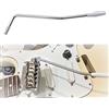 Aidi Whammy Bar 6 mm Chitarra tremolo Braccio Trem Bar Vibrato Braccio Tremolo Stick per Strat Style Chitarra Elettrica Tremolo System Stratocaster Argento con Punta Bianca