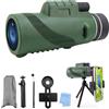 KXVXXV cannocchiale professionale potente monocolo professionale potente BAK4 prisma zoom monoculare 40x60 con treppiede e adattatore per smartphone per birdwatching