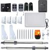 PNI MAB300 Kit di automazione per cancello a battente, 2 motori da 40 W, lunghezza cancello 2 x 2,5 m, 200 kg e relè intelligente PNI SmartHome RG120, app Tuya
