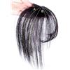 Mrisata Topper per Capelli con Clip su Estensione dei Capelli con Frangia, Posticci per le Donne, Bangs Hair Topper Extension Invisibili Senza Cuciture Sottili Air Bangs, (D)