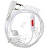 UKCOCO Auricolari 1 Pc Cavo - Auricolare Mono Trasparente Auricolare Antiradiazioni Auricolare a Tubo Acustico Cuffiette Bianca Radio Filo Di Cristallo Protezione Radiazioni