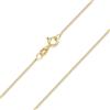 MATERIA by Matthias Wagner Materia Gioielli, 925 argento placcato oro 1 mm, collana da donna, catena in 40 45 50 60 70 cm, # K69 e Placcato oro, colore: gold, cod. #K69