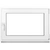 Framex Finestra in Plastica Bianca Larghezza x Altezza 100 x 60 cm (1000 x 600 mm) Doppi Vetri (32 mm), Anta-Ribalta, Girevole DIN Destra - Premium