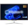 SIMPLETEK - PC All in One Core i7 fino 3.80GHz 16GB RAM SSD 120GB Windows 10 Pro | Display 24 FHD Webcam integrata WiFi BT LAN HDMI | Computer Fisso Casa Ufficio Scuola Lavoro