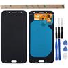HYYT - Ricambio per Samsung Galaxy J7 Pro 2017 J730G J730 J730F / DSM AMOLED Display LCD e Touch Screen Digitizer vetro Assemblea di ricambio per display LCD AMOLED (J730 nero AMOLED LCD)