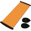 Exqufood Tappetino Scorrevole per Yoga Sport Fitness Piastra Scorrevole Core Esercizio Pattinaggio per Gambe Tavola da Allenamento Attrezzatura da Palestra Arancione 180 cm
