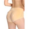 Mystic Curves Mutandina Modellante Elastica Beige Leggermente Imbottita e Discreta per Donna (Beige, L/XL)
