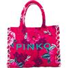 Pinko Borsa a Spalla Beach Shopping Rosa/Fuxia Borsa Spalla Multi Donna 37x30x4 cm