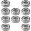 Briny River 10 Pezzi Cuscinetto a sfere a gola profonda con doppia schermatura per 607 2Z SKF 607 ZZ IBU KOYO NTN 7x19x6mm