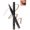 Lestpola Eyeliner liquido glitterato metallizzato, glitter marrone, impermeabile, a lunga durata, pennino ultra fine, altamente pigmentato, a prova di sbavature