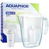 AQUAPHOR Smile Caraffa Filtrante per Acqua + 1 filtro A5 (350L) - Brocca da Capacità di 2,9L - Bianca