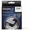 Integral Crypto-C - Chiavetta USB 256 GB con doppia crittografata, AES-XTS 256-bit crittografata hardware, USB 3.2 con doppia password sicura, certificata FIPS 197, compatibile con Mac, MacBook, PC,