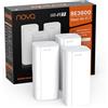 Tenda Nova ME3 Pro 7 Sistema WiFi Mesh - BE3600 Dual Band (2.4 GHz: 688 Mbps, 5 GHz: 2882 Mbps), Copertura per case con 3-4 camere da letto - 3 porte Gigabit per unità, NFC, WPA3, Confezione da 3