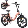 ENGWE Bici Elettrica Pieghevole MilePort 1, Motore Da 250W, Batteria Rimovibile 36V 13Ah, 25 Km/h, Ruote Fat 20"x3.0", Forcella Ammortizzata, 7 Marce, Fino A 100 Km — Perfetta Per Spostamenti Urbani E Gite - MilePort-BK