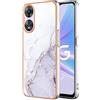 ILING Cover per Oppo A78 5G/Oppo A58 5G/Oppo A58X, Custodia Donna Leggera TPU Bumper PC Cover Case, Custodia Modello Artistico Carino Antiurto (Bianco)