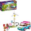 LEGO Friends L'Auto Elettrica di Olivia, Macchinina Giocattolo e Stazione di Ricarica Ecologica da Costruire, Giochi per Bambina e Bambino da 6 Anni in su, Set con 2 Mini Bamboline e un Cane 41443