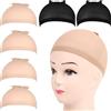 AONAT 6 Pezzi Parrucca Tappi, Elastici Parrucca Rete, Copricapo di Parrucche Calotte per Parrucca, Calza per Parrucca, Protezione Della Parrucca Cap per Cosplay Carnevale