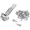 JXPXJMY 90 Pezzi 410 Viti Autoperforanti a Testa Esagonale in Acciaio Inox, Viti a Coda di Rondine,per Tutti i Tipi di Mobili in Legno,M4.2 * 13/M4.2 * 16/M4.2 * 19/M4.2 * 25