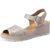 QUEEN HELENA Sandali con Zeppa con Strass con Sottopiede Ortopedico Donna BZ398 (BZ398 Argento, Sistema Taglie Calzature EU, Adulto, Donna, Numero, Media, 38)