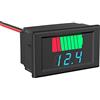Cocar Misuratore della batteria DC, indicatore di tensione della capacità della batteria 2 in 1 12 V, 24 V, 36 V, 48 V, 60 V, tester della batteria digitale a LED, display blu impermeabile
