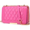 Lola Mae - Borsa a tracolla da donna, alla moda, trapuntata, con tracolla a catena convertibile, stile classico, Small