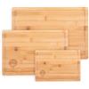 MasterChef Taglieri Legno, Set Tagliere Cucina in Bamboo, Grande, Medio y Piccolo, Antibatterico, Accessori Cucina alta Qualita Perfetto per Pane, Salami, Aperitivo e Impastare