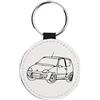 La Ruotante Portachiavi tondo adatto per auto seicento epoca vintage