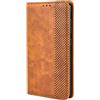 TEYYOS Cover Custodia Folio in Pelle per Xiaomi 14T, Premium PU/TPU Portafoglio Case con Slot per Schede, Flip Wallet Libro - Marrone