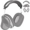ACANDYA per AirPods Max Cover Cuffie Clear Morbido TPU Silicone Ear Cups Cover Custodia Ear Pad Cover Archetto per AirPods Max Accessori Protezione antigraffio anti sudore per Apple AirPods Max Clear Nero