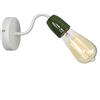HNYD Lampada da Parete retrò,Antico Industriale Applique da parete con Testa in Ceramica E27 Presa di Luce Vintage Portalampada da Parete per Camera da Letto Casa Bar Club Caffetteria Decorazione,Verde