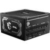 MSI MAG A1000GL PCIE5 Alimentatore - 1000W, 80 PLUS Gold, ATX 3.1, supporto GPU PCIe 5.1, alimentatore ATX, cavi flat neri