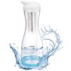 VEVOR Brocca Filtrante per Acqua, Erogatore per Acqua in Vetro da 6 Tazze, Sistema di Filtraggio dell'Acqua Rapido, Adatto al Frigorifero, Senza BPA, Durata 3 Mesi o 800 L, Riduce Cloro, Ruggine