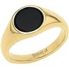 Amor Anello in acciaio inox, unisex, da uomo, nero, in confezione regalo, 2037297, 20 (19,1), Acciaio inossidabile, Senza pietre