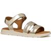 Geox D DANDRA E, Sandalo Piatto Donna, Lt Gold, 39 EU