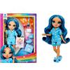 Rainbow High Junior High PJ Party - Skyler (blu) - Bambola snodata da 22 cm con
