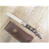 lametta COLTELLO ARTIGIANALE SARDO 23 CM LAMETTA pattada MANICO in CORNO DI MUFLONE