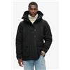 Superdry per uomo. [M5011922A] Giacca a vento Ultimate Emb Nera, Nero, Casual, Polister riciclato, Sostenibile