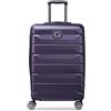 DELSEY PARIS - AIR ARMOUR - Valigia Rigida Media Estensibile - 68x44x32 cm - 77 L - L - Viola Scuro