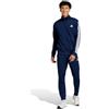 adidas Uomo Sportswear Basic 3 Stripes Tricot Tracksuit, Tuta da Allenamento, Blu (Dark Blue), XS