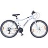 WildTrak - Bicicletta MTB in Lega, Adulto, 26", 18 Velocità, Gruppo Cambi Shimano - Bianca