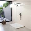 Parama Piatto doccia 70x140 cm colore marmo calacatta bianco effetto pietra | Samos