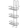 Gedy Portaoggetti appendibile da doccia Gedy 24x22x68 cm in metallo cromato 3 mensole | Tito