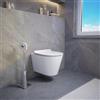 Parama Vaso sospeso rimless in ceramica bianco lucido con sedile soft-close | Barcellona