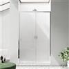 Parama Porta doccia 150cm profili slim cromati vetro 6mm opaco h190 | Portofino