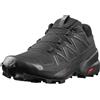 Salomon Speedcross 5, Scarpe da Trail Running Uomo, Nero Black Black Phantom, 44 EU