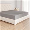 Amazon Basics Lenzuolo con angoli Matrimoniale, 200 x 200 x 30 cm, in 100% Microfibra con altezza da 30cm, Grigio Scuro