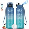Grsta Borraccia Motivazionale 1,5l, Borraccia Palestra, Borracce Senza Perdite, Borracce Graduata, Facile da Pulire, Bottiglia Trekking, Facile da Trasportare, Bottiglia per Fitness, Corsa, Campeggio