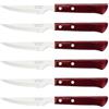 Tramontina Chuletero - Set di 6 coltelli da Bistecca/Pizza, in Blister, Colore: Nero Chiaro, 10,2 cm