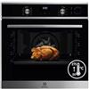 Electrolux EOC5H40X Forno a Vapore SteamCrisp da incasso, Capacità 72 L, Funzione Ventilato e Cottura a Vapore, Potenza 2780 W,Classe Energetica A, Inox